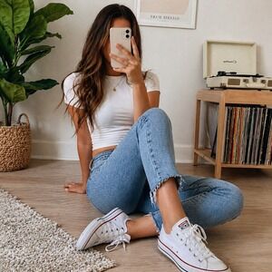 Converse Chuck Taylor All Star Low Top White  Size 3 Classic Canvas Sneakers
